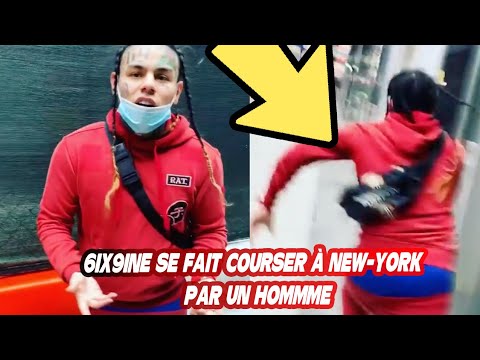 6IX9INE FAIT DE LA BALANÇOIRE À NEW-YORK IL SE FAIT COURSER PAR UN HOMMME