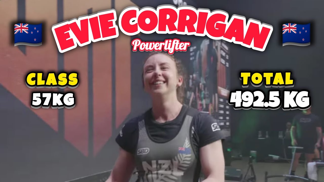 Эви Корриган - SBD Total = 492,5 кг - Класс 57 кг 🇳🇿