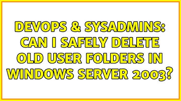 DevOps & SysAdmins: Can I safely delete old user folders in Windows Server 2003?