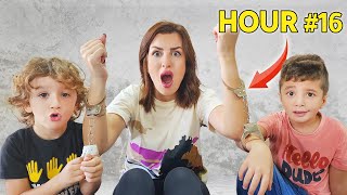 تكلبشت بأولادي ليوم كامل 