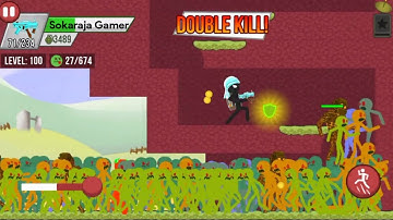 600 Zombie Chapter 3 Yellow Fields Level 100 Stickman Zombie Shooter Android game