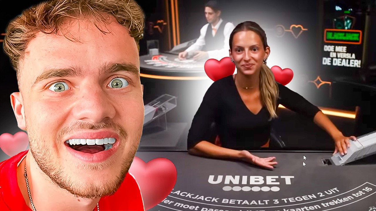 Ik Kwam Mijn CRUSH Tegen Tijdens Blackjack!❤️🗝️