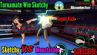 Kick Boxing Gym Fighting Game.Training Master Sketchy Vs Moustacher (Tornamate Win Match Sketchy ),😱 screenshot 4