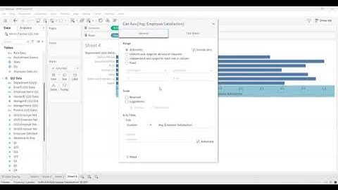 Alter x and y Axes and Creating Dual Axis: Tableau Basics