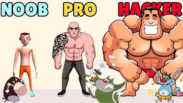 NOOB vs PRO vs HACKER Climb The Tower #2 Android iOS Oggy And Jack