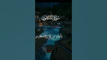 سورة المنافقين تلاوة خاشعة