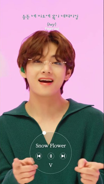Snow flower ❄️#bts#v#snowflower#kimtaehyung#v#shorts
