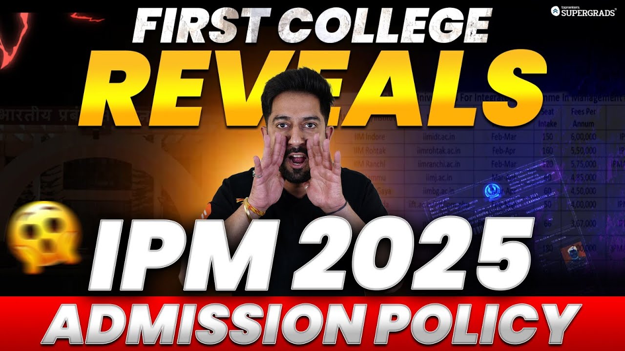 🚨 BIG UPDATE: First College Reveals IPM 2025 Admission Policy! Critical ...