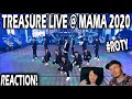 TREASURE LIVE ON MAMA 2020 (COUPLE REACTION!) [ BOY + I LOVE YOU + MMM ]