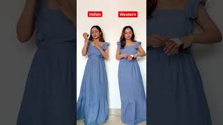 Maxi Dress-Indian Vs Western #faballey #indianwear #fashionstyle #maxidress #styleguide #foryou #fyp screenshot 3