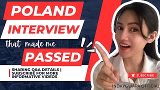Poland Interview that made me PASSED! || Poland Interview Q&A