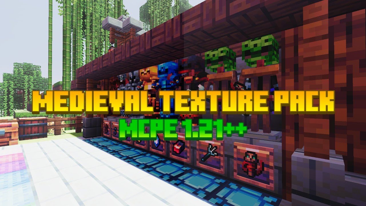 TOP 1 TEXTURE PACK MEDIEVAL MCPE 1.21+ COCOK UNTUK SURVIVAL RINGAN DI ...