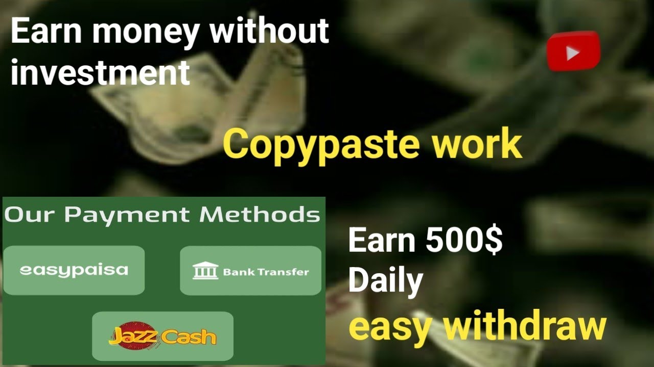 Copy paste online work|Online earning app, website|earning app without ...