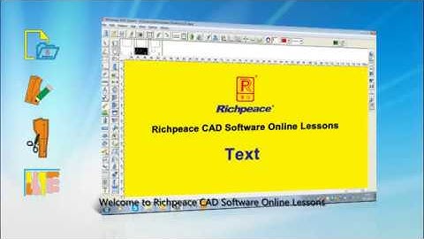 Richpeace CAD Software Online Lessons --Tip of the day--Text (V9)