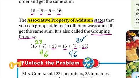 Go Math 3rd grade Lesson 1.5 Use Properties to Add