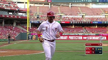 STL@CIN: Phillips plates Suarez on a fielder