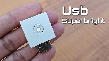 How To Make Superbright Usb Led Light | Led Flashlight For DIY Power bank | By - CreativeShivaji
