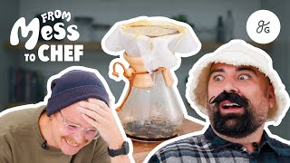 K-Cup Drinker VS Barista Pour Over - Chemex Showdown | From Mess to Chef (Coffee Edition)