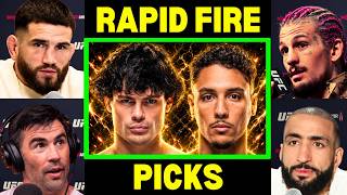 UFC Fighters "Predict" Tommy McMillen vs Marwan Rahiki | UFC Noche