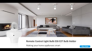 QIACHIP Smart Lamp Holder E27 LED Light Bulbs Adapter Socket Via eWelink App Control Voice Control