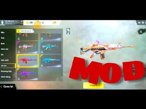 Free Fire. Cách mod skin Súng và trang phục trong game free Fire và