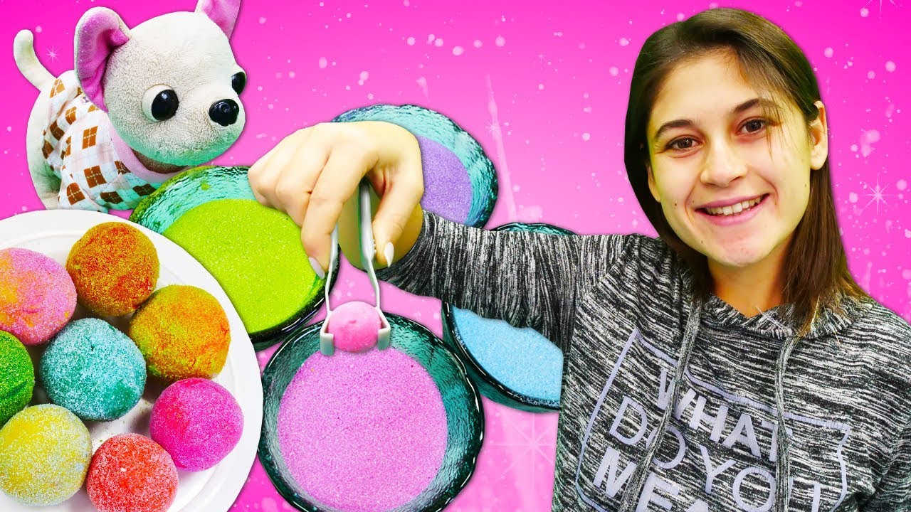 Ayşe ve Loli şekerlemeli kurabiye yapıyorlar. Hamur oyunu izle! YouTube