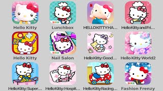 All Hello Kitty (iOS / Android) Games: 28 Mobile Hello Kitty English Games (Tablet Gameplay) screenshot 4