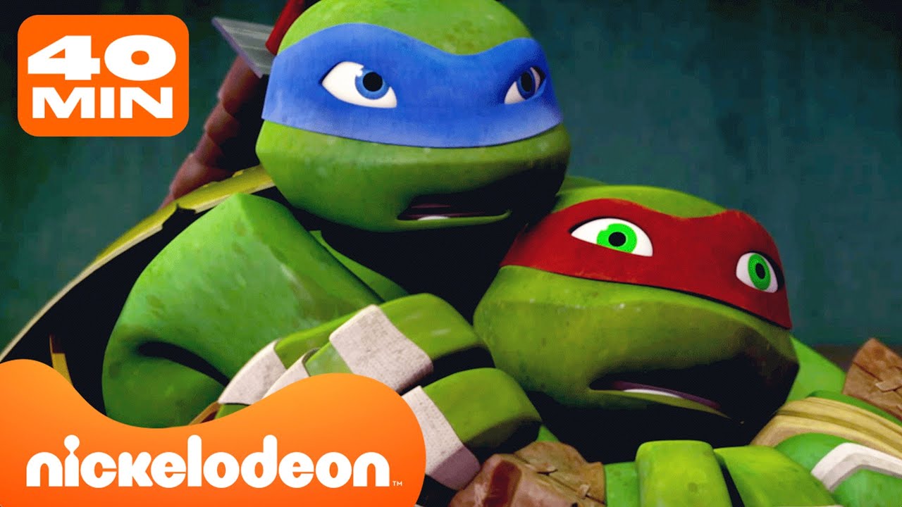 Черепашки-ниндзя | 40 МИНУТ ЛУЧШИХ братских моментов Лео и Рафа ❤️💙  | Nick Cyrillic