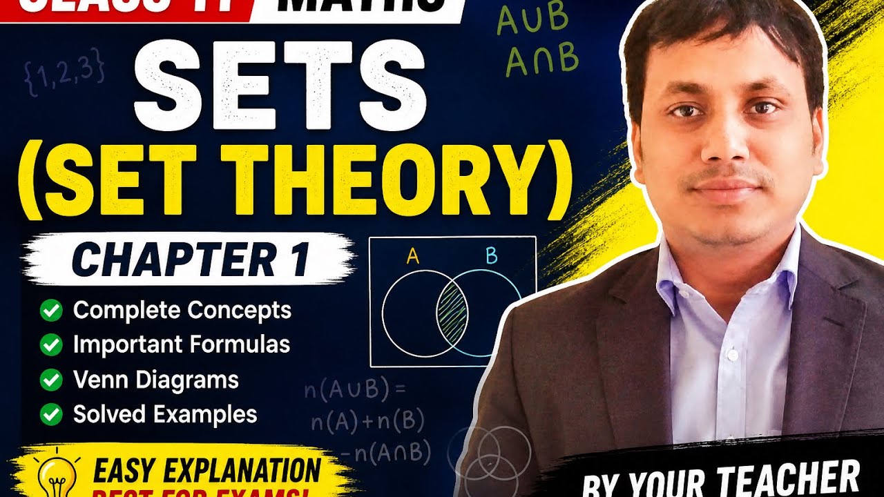 Class 11 Maths Chapter 1 Sets | Set Theory Full Explanation 🔥 CBSE 2026 ...