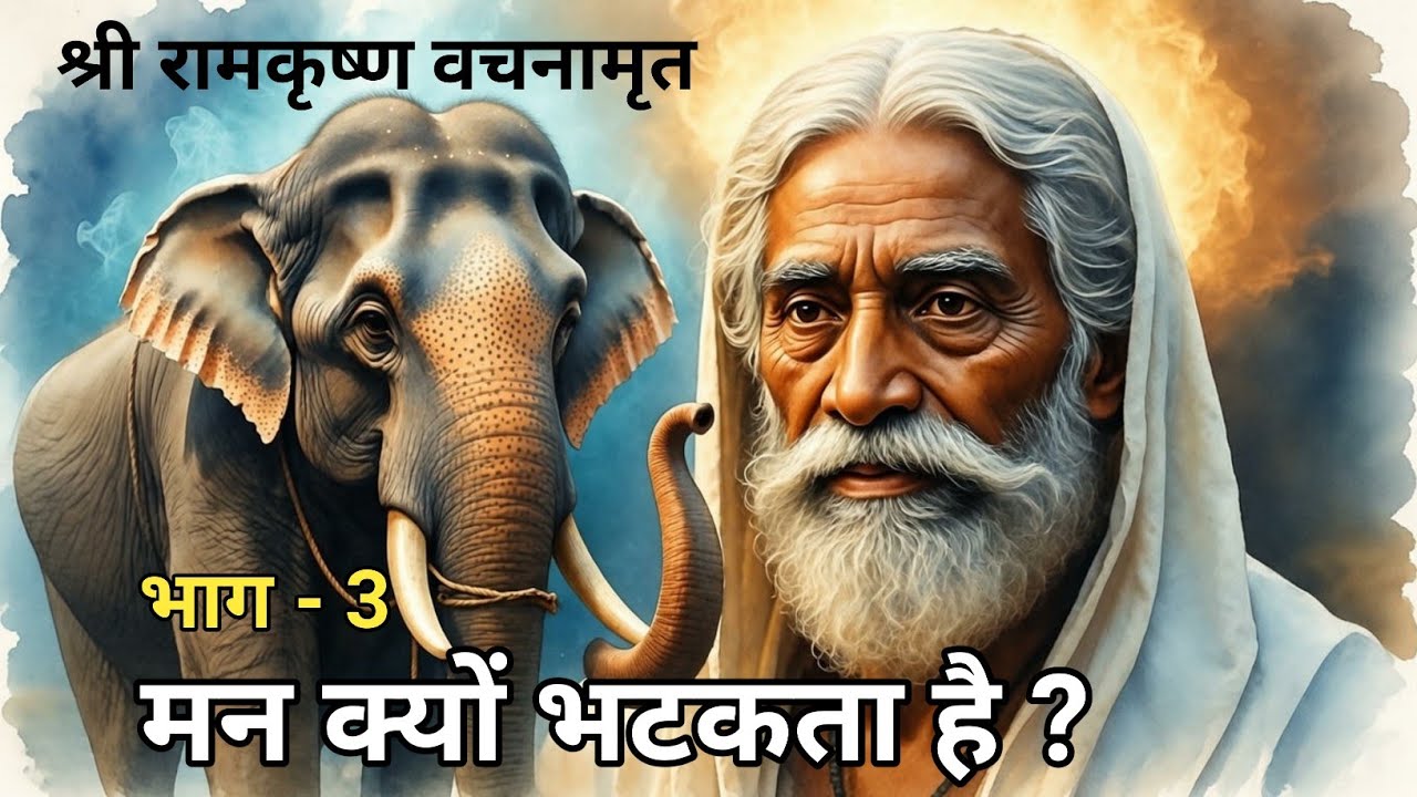 मन क्यों भटकता है? | Ramakrishna Vachanamrit | मन को शांत करने का सरल उपाय| Part - 3