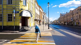 ⁴ᴷ⁶⁰ Walking Moscow: Moscow Center - from Maroseyka &amp; Pokrovka Streets to Podsosenskiy Lane