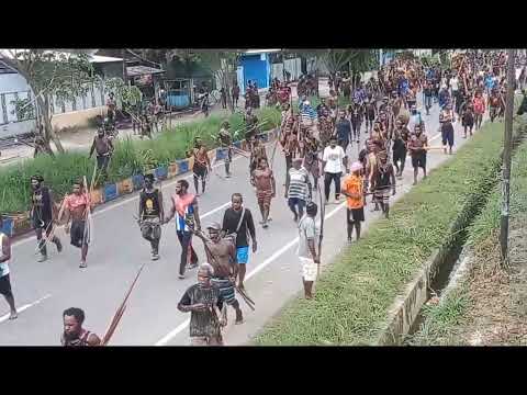 SUKU DANI MEMINTA BUPATI NABIRE MEMBUKA JLN NABIRE-TOPO UNTUK MENCARI MAJAT SUKU DANI YANG HILANG.