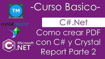 Crear PDF con C#.NET y Crystal Report Parte 2