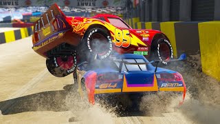 LIGHTNING MCQUEEN VENICE BEACH SAND CARS 3 RACE