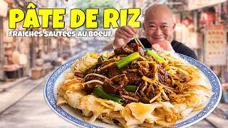Pâtes de riz fraîches grillées au boeuf