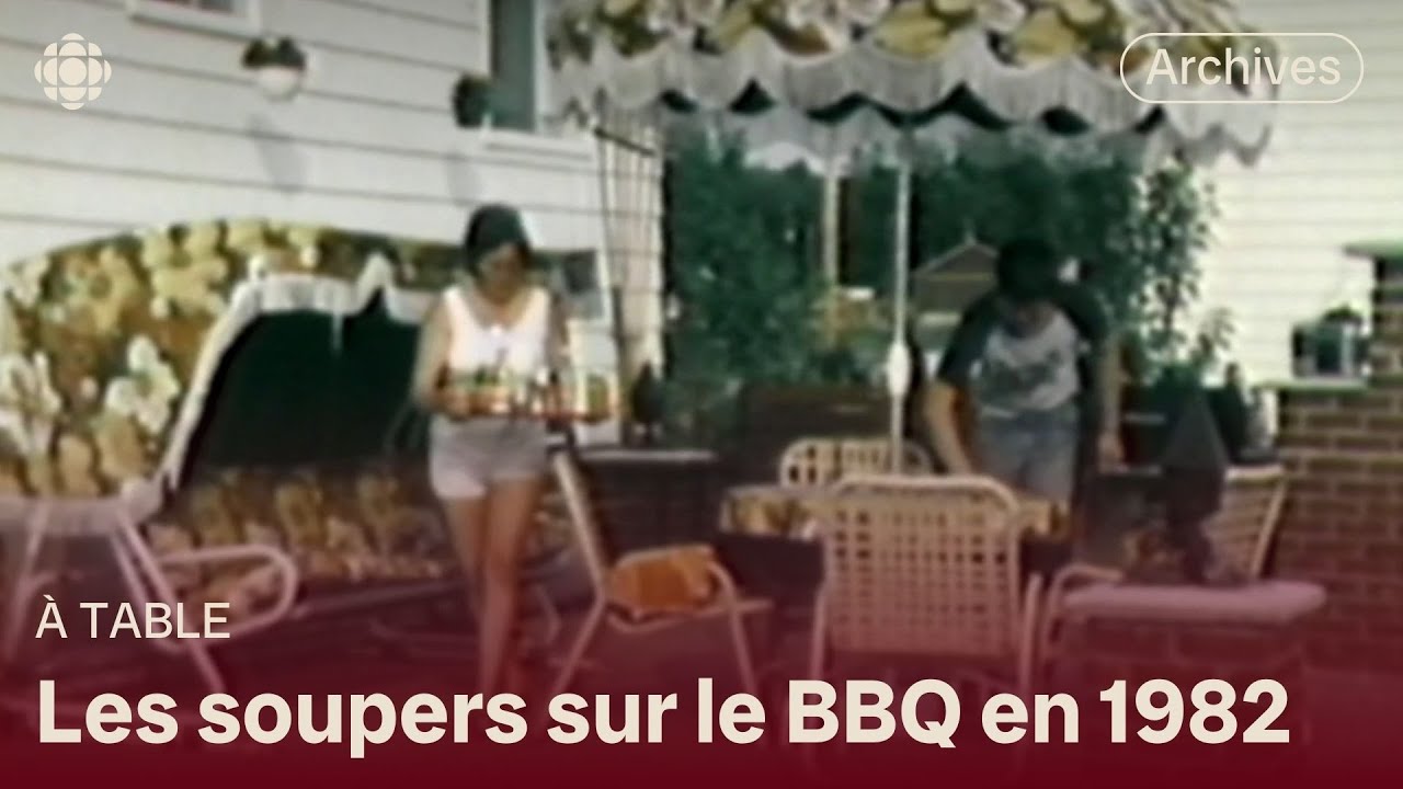 Les souper BBQ en plein air en 1982