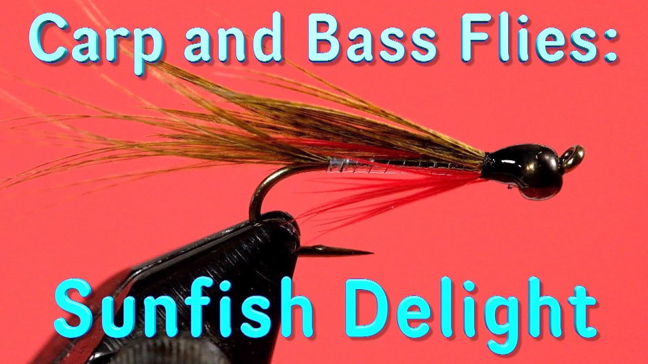 Carp and bass Flies Tying the Sunfish Delight Panfish Fly YouTube