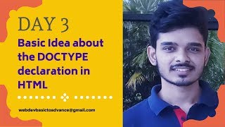 Basic Idea about the DOCTYPE declaration in HTML