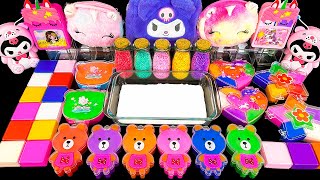 Mixing Random Slime With Piping Bags | Mixing Teddy Bear Slime ! Satisfying Slime Videos