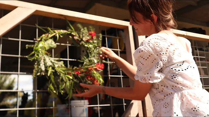 Making a Natural Australian Native Wreath