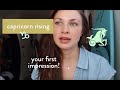 Capricorn Rising | Your First Impression