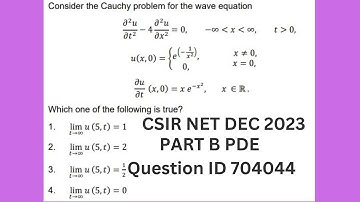 Q ID 704044 | PDE | PART B | CSIR NET DEC 2023