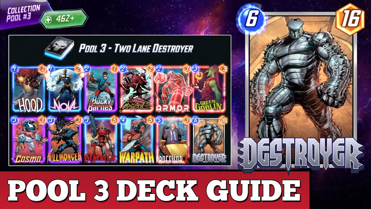 Early Destroyer Pool 3 by ZatsuNoHado - Marvel Snap Decks 