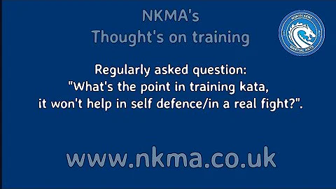 Why do we still use kata in karate and how does it help in a self defence situation?