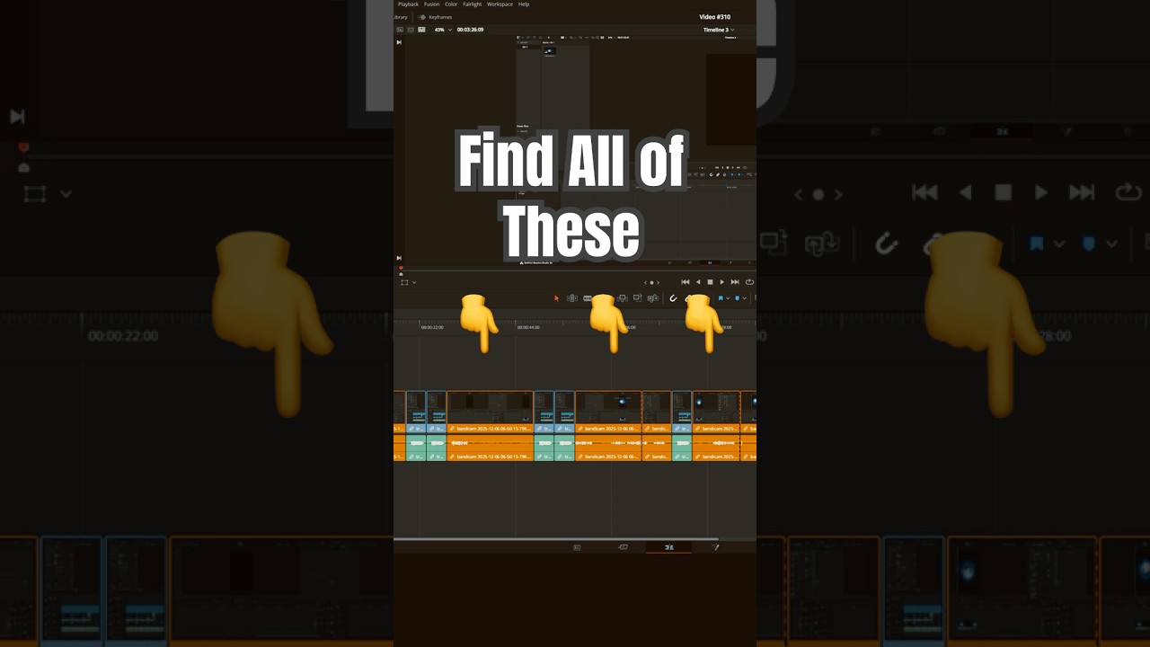 Find & Select Every Clip from One Source in Your Timeline - DaVinci Resolve