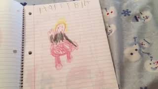 My first Journal ever!!! Kindergarten notebook flip through