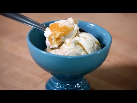 Jeni Britton Bauer's Cream Biscuits With Peach Jam Ice Cream