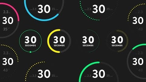 Countdown Timers for Fitness AFTER EFFECTS Template Videohive 31179291