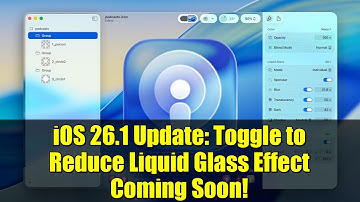 iOS 26.1 Update: Toggle to Reduce Liquid Glass Effect Coming Soon!