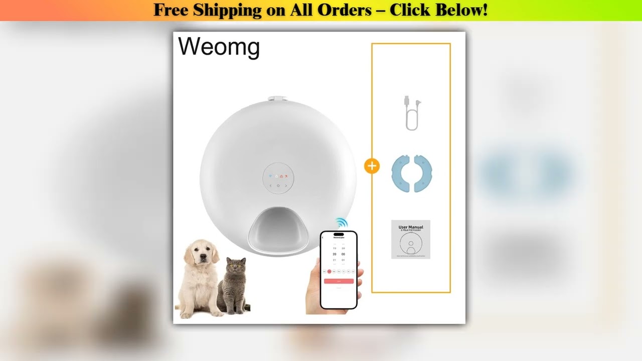Rechargable Wet Food Cat And Dog Automatic Feeder Wet Food Samart Dispenser Pet Timed Feeding Wet